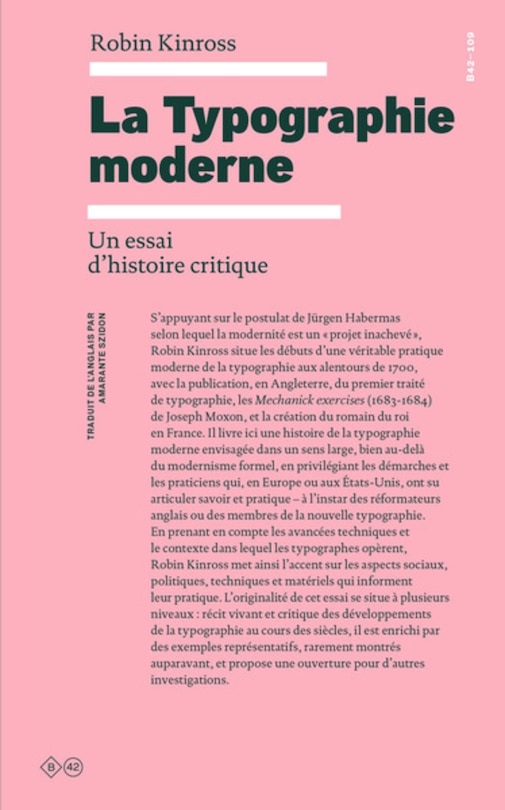 Front cover_La typographie moderne
