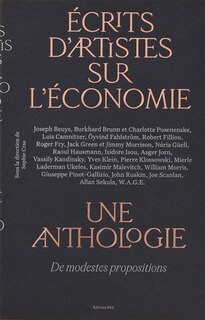 Front cover_Ecrits d'artistes sur l'économie, une anthologie