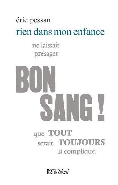 Couverture_Rien dans mon enfance
