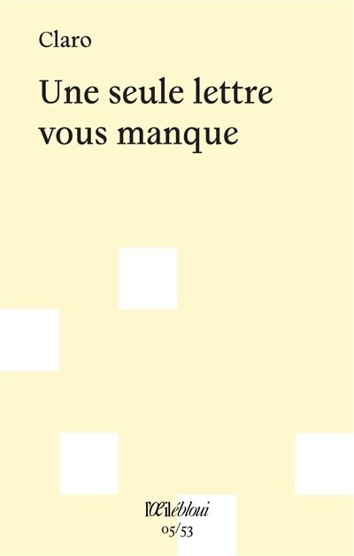 Front cover_Une seule lettre vous manque
