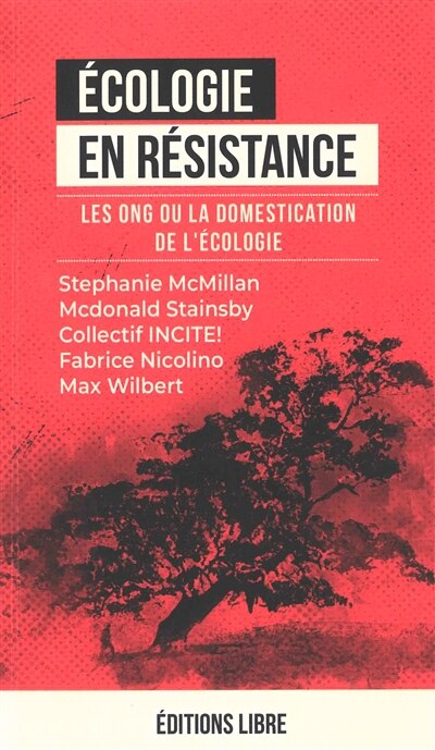 Couverture_Les ONG ou La domestication de l'&eacute;cologie
