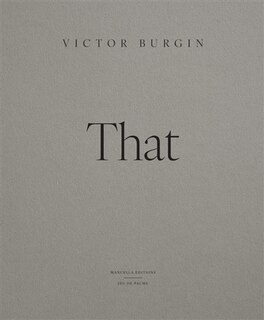 Front cover_Victor Burgin : that