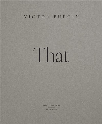 Front cover_Victor Burgin : that