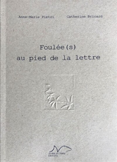 Couverture_Foul&eacute;e(s) au pied de la lettre