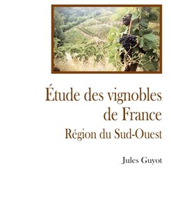 Front cover_Etude sur le vignoble du sud ouest