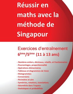 Couverture_Exercices entraînement 6ème/5ème - Réussir en maths avec la méthode de Singapour