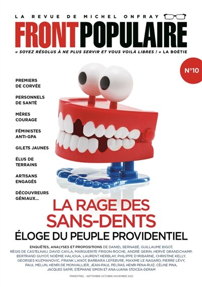 Front cover_Front populaire, n°10. La rage des sans-dents : éloge du peuple providentiel