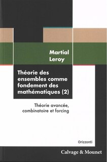 Front cover_Théorie avancée, combinatoire et forcing