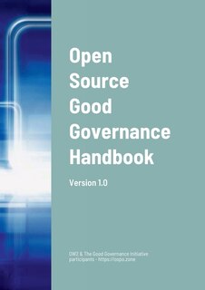 Front cover_Open Source Good Governance Handbook