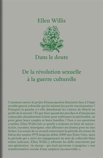 Front cover_Dans le doute : de la révolution sexuelle à la guerre culturelle