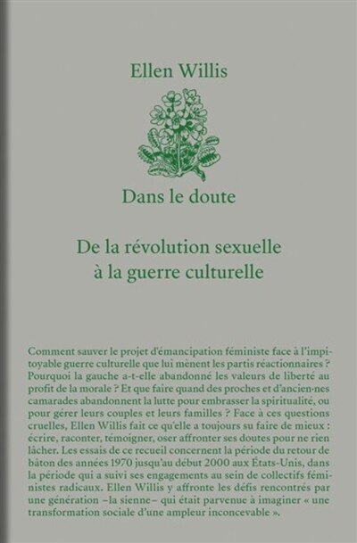 Front cover_Dans le doute : de la révolution sexuelle à la guerre culturelle