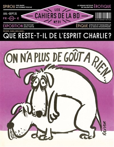 Front cover_Les cahiers de la BD, n°31. Que reste-t-il de l'esprit Charlie ?