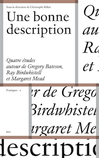 Front cover_Une bonne description