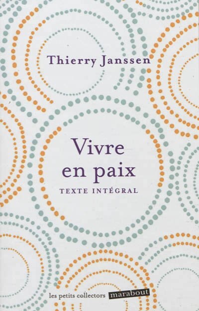 Front cover_Vivre en paix