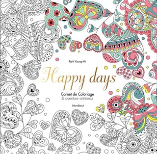 Front cover_Happy Days Carnet de coloriages anti-stress