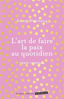 Front cover_L' art de faire la paix au quotidien
