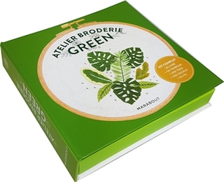 Front cover_Atelier de broderie green - kit complet