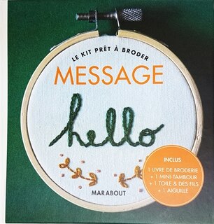 Coffret - Message: Le kit prêt à broder