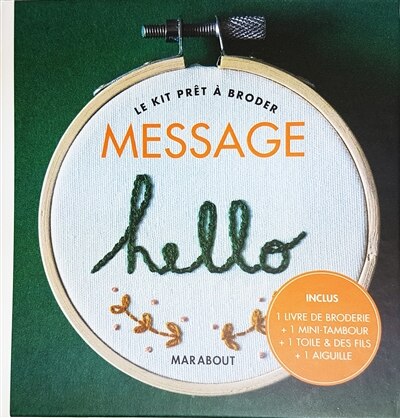 Coffret - Message: Le kit prêt à broder