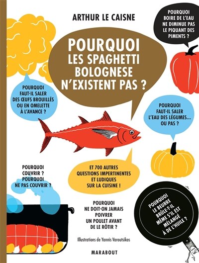 Front cover_Pourquoi les spaghetti bolognese n'existent pas ? : et 700 autres questions impertinentes et ludiques sur la cuisine !