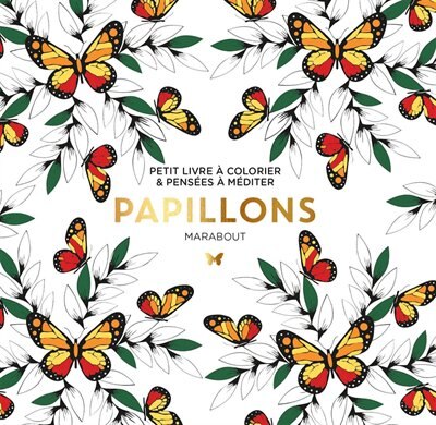 Front cover_Papillons : petit livre à colorier & pensées à méditer