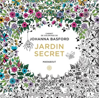 Front cover_Jardin secret : carnet de coloriage