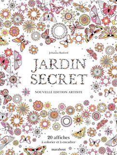 JARDIN SECRET : 20 AFFICHES À COLORIER ET À ENCADRER