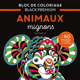 Couverture_Animaux mignons : bloc de coloriage