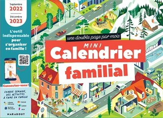 Mini calendrier familial: une double page par mois