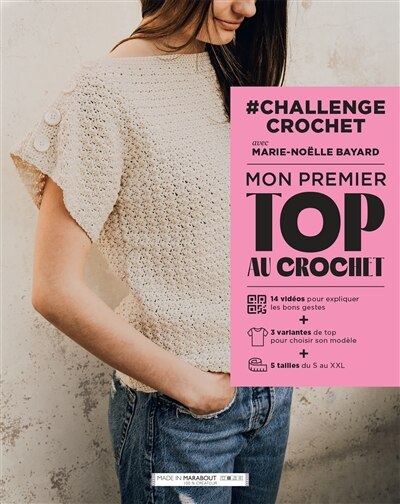 Couverture_#Challenge crochet avec Marie-Noëlle Bayard : mon premier top au crochet