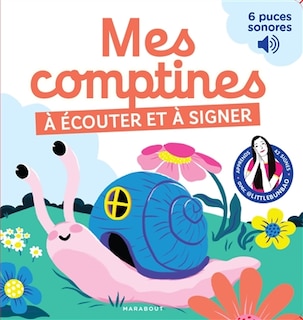 Couverture_Mes comptines à écouter et à signer : apprends 42 signes avec @LittleBunBao : 6 puces sonores