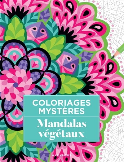 Front cover_Coloriages mystères Mandalas végétaux
