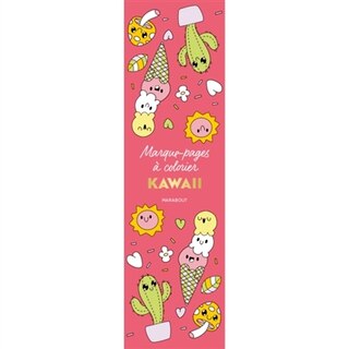 Couverture_Marque-pages à colorier : Kawaii