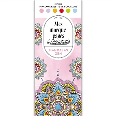 Front cover_Mes marque-pages à l'aquarelle : Mandalas zen