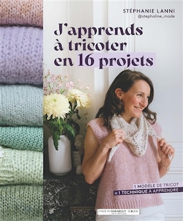 Front cover_J'apprends à tricoter en 16 projets