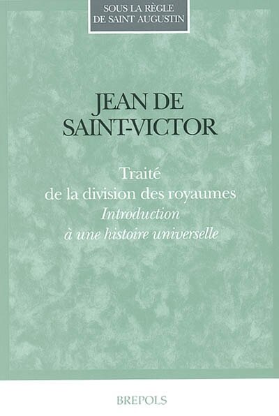 Couverture_Traité de la division des royaumes : introduction à une histoire universelle