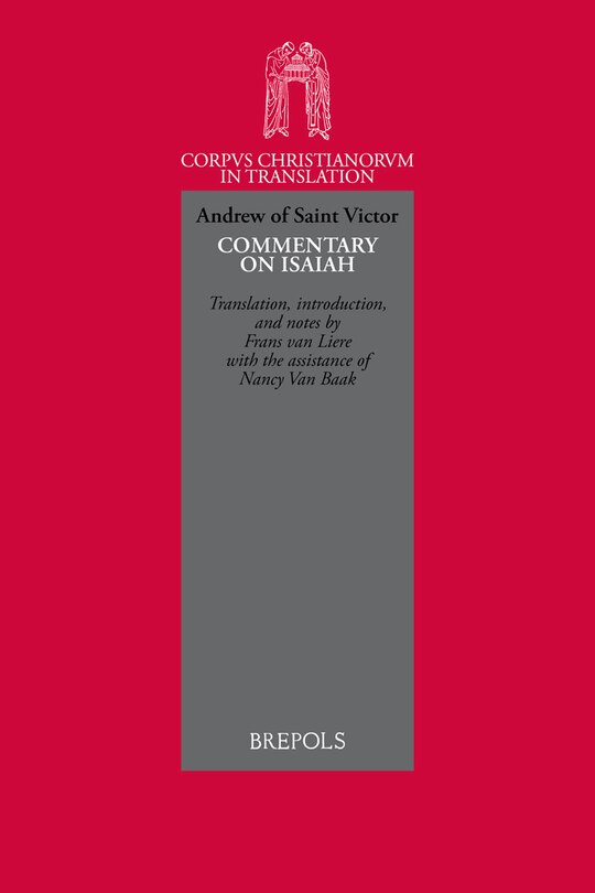 Couverture_Andrew of Saint Victor, Commentary on Isaiah