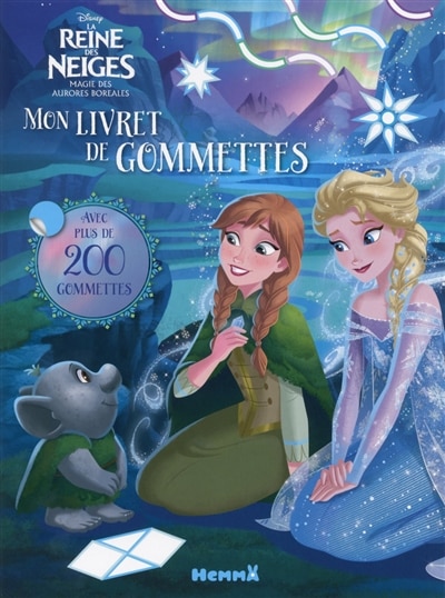 Couverture_La reine des neiges : magie des aurores boréales : mon livret de gommettes