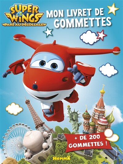 Front cover_Super Wings : paré au décollage ! : mon livret de gommettes