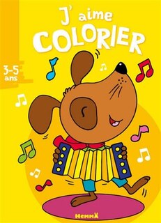 Front cover_J'aime colorier, 3-5 ans : chien