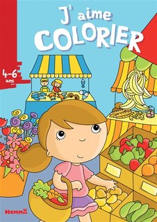 Front cover_J'aime colorier, 4-6 ans : marché