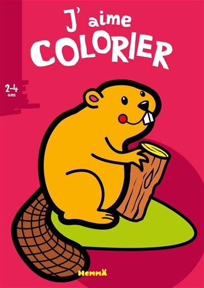 Front cover_J'aime colorier, 2-4 ans