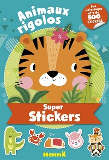 Couverture_Animaux rigolos : super stickers