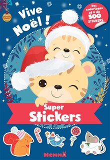 Couverture_Vive Noël ! : super stickers