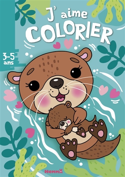 Front cover_J'aime colorier (3-5 ans) (Loutres)