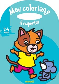 Couverture_Mon coloriage à emporter (2-4 ans) (Chat et souris)