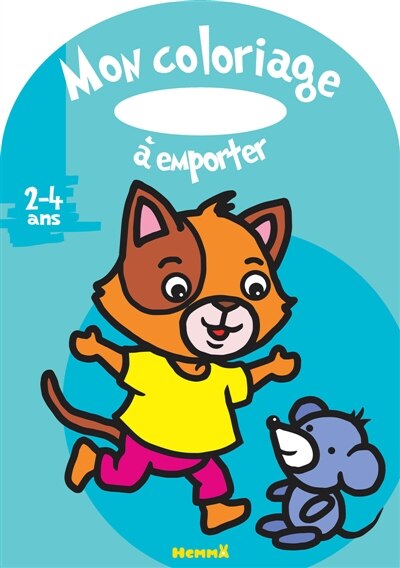 Couverture_Mon coloriage à emporter (2-4 ans) (Chat et souris)