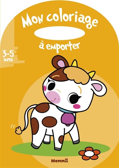 Front cover_Mon coloriage à emporter (3-5 ans) (Vache)