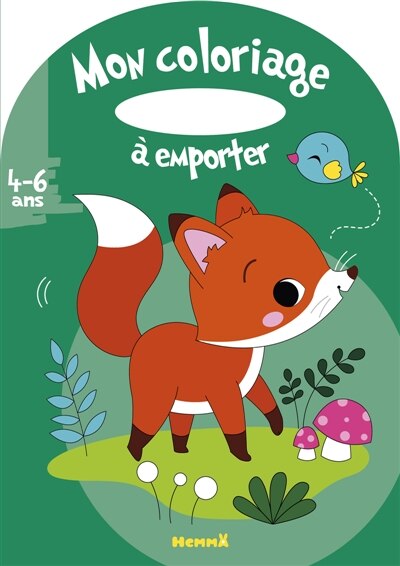 Front cover_Mon coloriage &agrave; emporter (4-6 ans) (Renard)