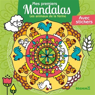 Mes premiers mandalas: Les animaux de la ferme